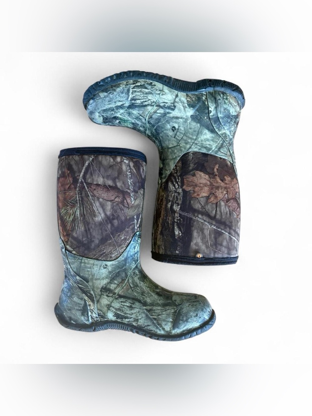 Bogs Classic High Hunting Boots US 4 Youth Waterproof Camo Green Brown Mossy Oak